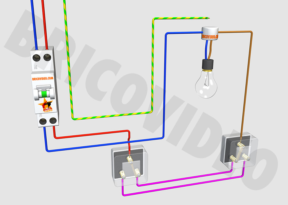 Schema electrique va et vient legrand